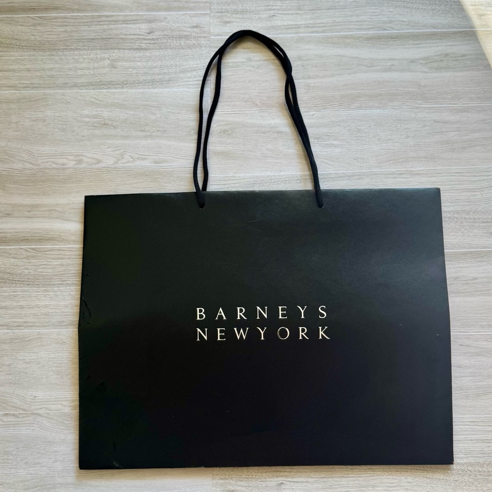 ◾ Barneys Black Shopping Bag - 12” x 16”